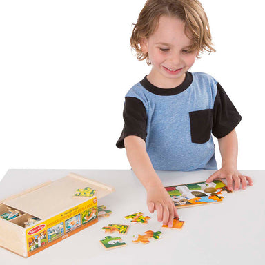 Melissa & Doug Pets Jigsaw Puzzles in a Box Boy