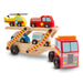 Melissa & Doug Emergency Vehicle Carrier with 4 Vehicles