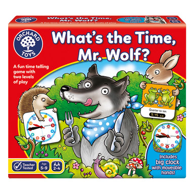 Orchard Toys What's The Time Mr Wolf Time Telling Game Box