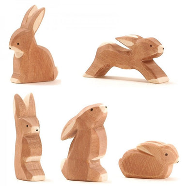 Ostheimer - Wooden Rabbit with Perked Ears