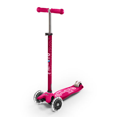 Maxi Micro Deluxe Scooter Pink - LED Wheels 2