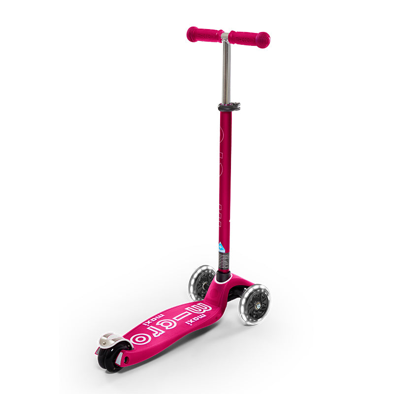 Maxi Micro Deluxe Scooter Pink - LED Wheels