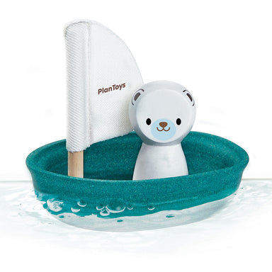 PlanToys Sailing Boat - Polar Bear in Water