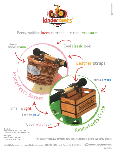 Balance Bike Carry Crate with Straps Accessories