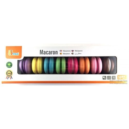 Viga Macarons 8 Piece Wooden Set Packaging